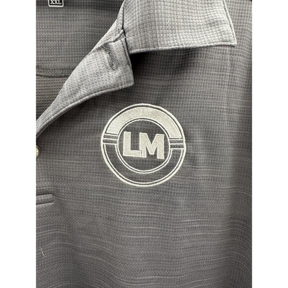 Mens Pebble Beach Performance Gray LifeMed Institute Short Sleeve Polo Shirt XXL - Picture 4 of 12
